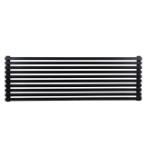 Трубчатый радиатор Betatherm горизонтальный Quantum BQH1 405x1200 (Черный Ral9005M подк. 34)